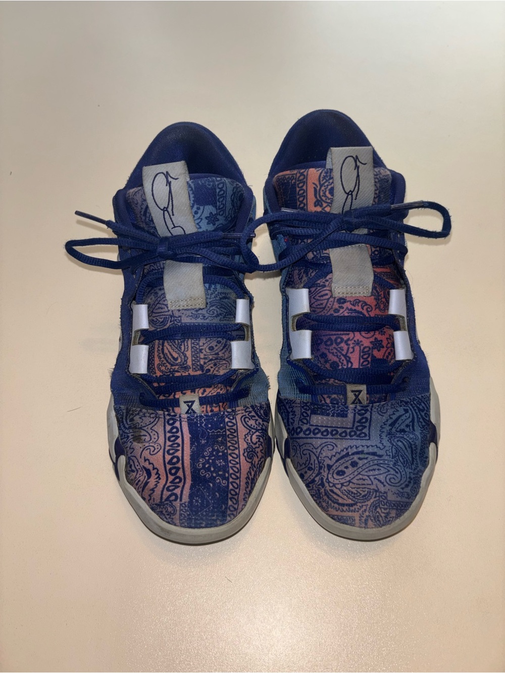 Nike PG 6 blue paisley hyper royal marine sneakers size 10.5